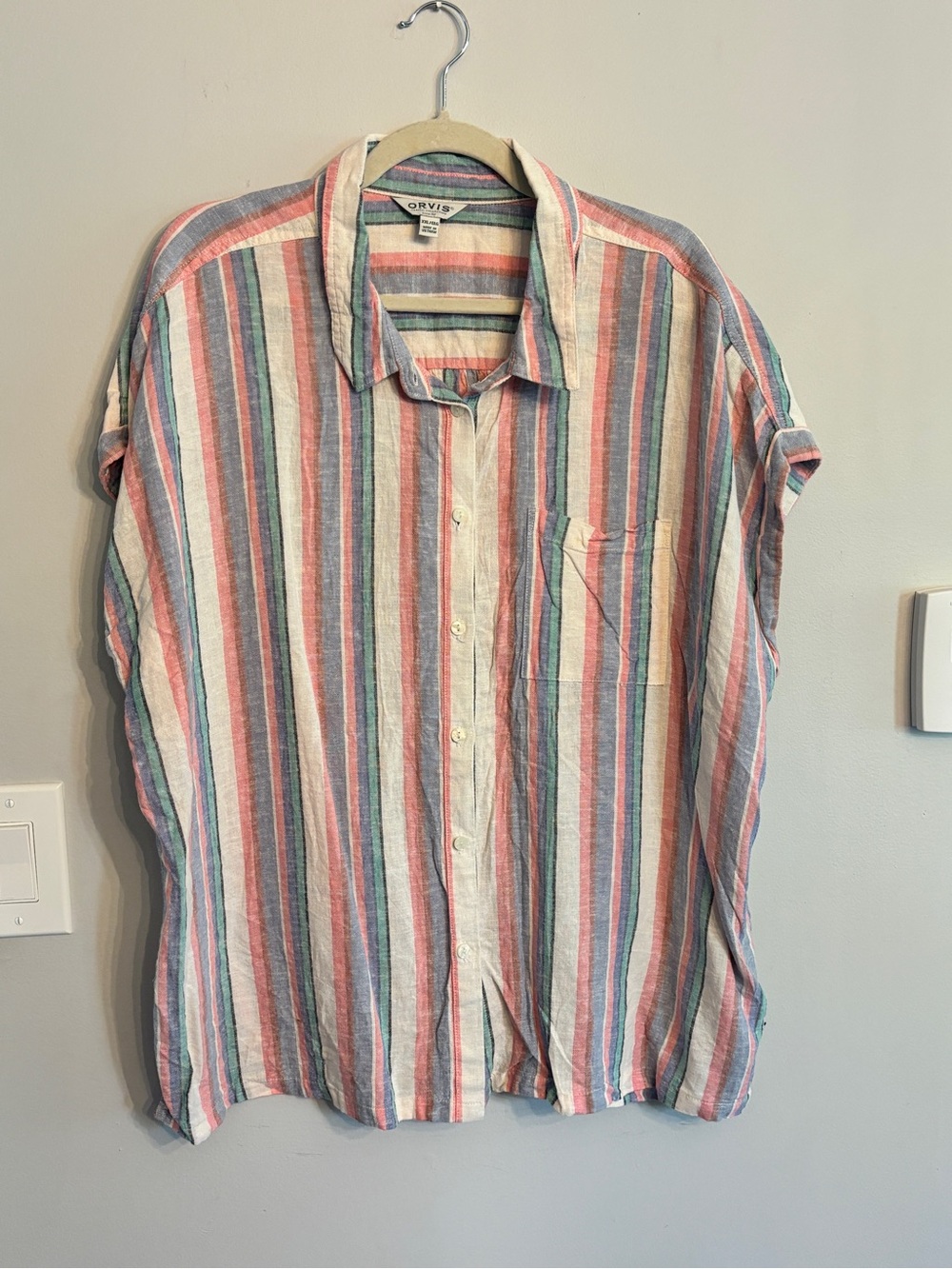 Orvis Multicolor Stripe Button-Up Shirt XXL